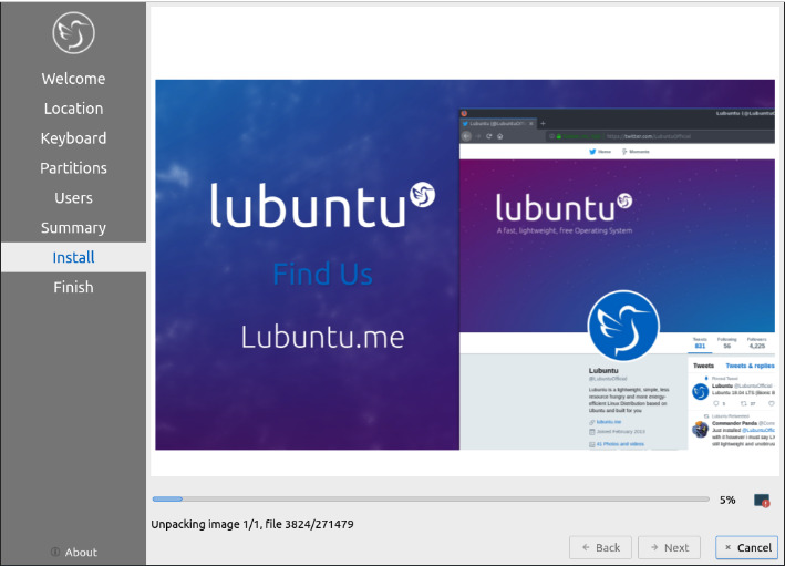 Lubuntu Installing